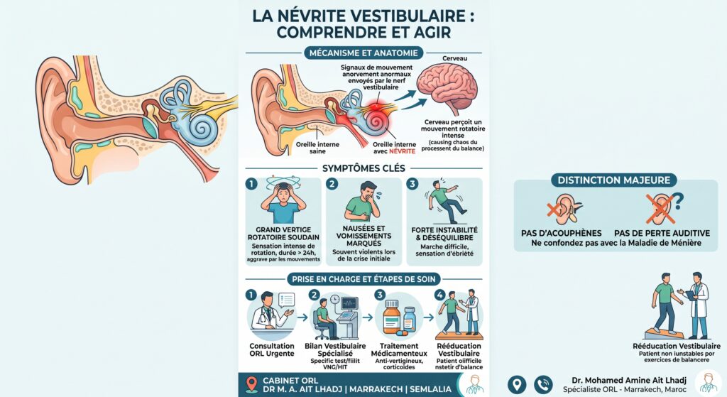 la névrite vestibulaire